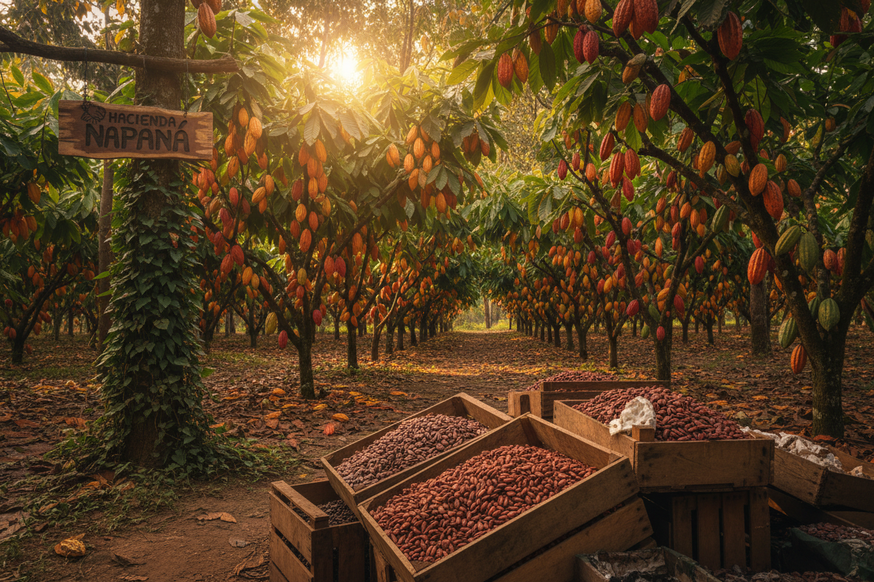 Cacao fermentado Hacienda Napaná Chiapas